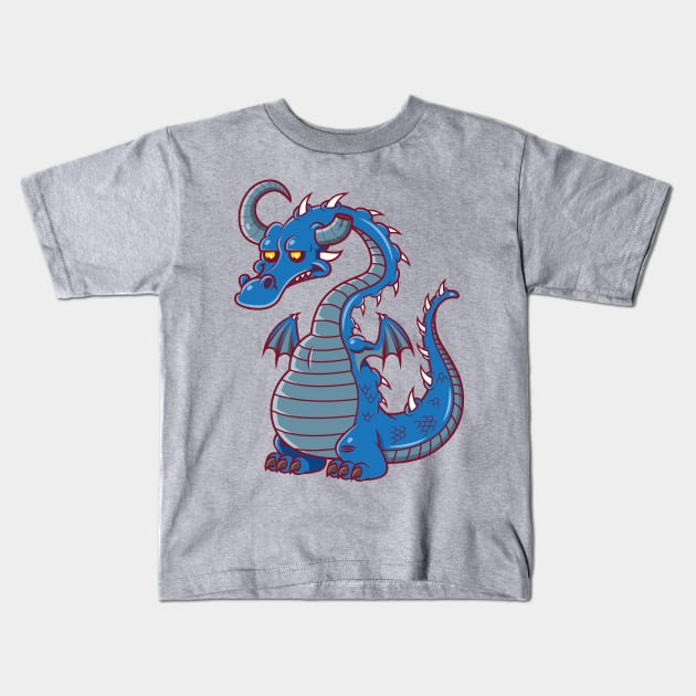 The Frowning Dragon Kids T-Shirt by JenniferSmith